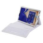 SA830 Bluetooth 3.0 Litchi Texture Detachable Bluetooth Keyboard Leather Tablet Case for Samsung Galaxy Tab S4 10.5 inch T830 / T835, with Holder (White) - 1