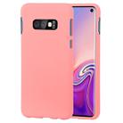 GOOSPERY SOFT FEELING Liquid TPU Drop-proof Soft Case for Galaxy S10e(Pink) - 1