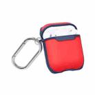 WIWU APC001 TPU+PC Shockproof Protective Case for Apple AirPods 1 / 2(Blue + Red) - 1