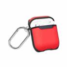 WIWU APC001 TPU+PC Shockproof Protective Case for Apple AirPods 1 / 2(Red + Black) - 1