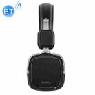 WIWU Metro II Foldable HiFi Sound Wireless Bluetooth Headset, Built in Microphone (Black) - 1