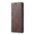 CaseMe-013 Multifunctional Retro Frosted Horizontal Flip Leather Case for Galaxy S10, with Card Slot & Holder & Wallet (Coffee) - 2
