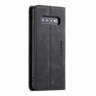 CaseMe-013 Multifunctional Retro Frosted Horizontal Flip Leather Case for Galaxy S10 Plus, with Card Slot & Holder & Wallet (Black) - 3