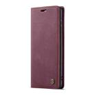 CaseMe-013 Multifunctional Retro Frosted Horizontal Flip Leather Case for Galaxy S10 Plus, with Card Slot & Holder & Wallet (Wine Red) - 2
