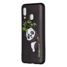 Embossed Painted Panda and Bamboo Pattern TPU Case for Galaxy A40 - 1