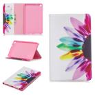 Colored Drawing Sunflower Pattern Horizontal Flip Leather Case for Galaxy Tab A 8 (2019) P200 / P205, with Holder & Card Slots & Wallet - 1