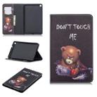 Colored Drawing Bear Pattern Horizontal Flip Leather Case for Galaxy Tab A 8 (2019) P200 / P205, with Holder & Card Slots & Wallet - 1