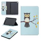Colored Drawing Eagle on The Tree Pattern Horizontal Flip Leather Case for Galaxy Tab A 8 (2019) P200 / P205, with Holder & Card Slots & Wallet - 1