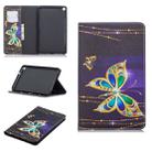 Colored Drawing Big Butterfly Pattern Horizontal Flip Leather Case for Galaxy Tab A 8 (2019) P200 / P205, with Holder & Card Slots & Wallet - 1