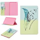 Colored Drawing Feather Bird Pattern Horizontal Flip Leather Case for Galaxy Tab A 10.1 (2019) T510 / T515, with Holder & Card Slots & Wallet - 1