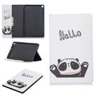 Colored Drawing Hello Panda Pattern Horizontal Flip Leather Case for Galaxy Tab A 10.1 (2019) T510 / T515, with Holder & Card Slots & Wallet - 1