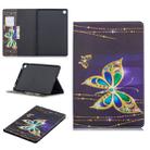 Colored Drawing Big Butterfly Pattern Horizontal Flip Leather Case for Galaxy Tab S5e 10.5 T720 / T725, with Holder & Card Slots & Wallet - 1