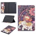 Colored Drawing Flower Elephant Pattern Horizontal Flip Leather Case for Galaxy Tab S5e 10.5 T720 / T725, with Holder & Card Slots & Wallet - 1