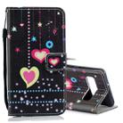 Colored Heart Pattern Horizontal Flip Leather Case for Galaxy S10 5G, with Holder & Card Slots & Wallet - 1