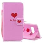 Heart Pattern Horizontal Flip Leather Case for Galaxy S10 5G, with Holder & Card Slots & Wallet - 1