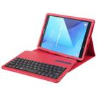 SA860 For Galaxy Tab S6 10.5 inch T860 / T865 Litchi Texture Detachable Bluetooth Keyboard Leather Tablet Case with Stand Function (Red) - 1