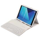 SA860 For Galaxy Tab S6 10.5 inch T860 / T865 Litchi Texture Detachable Bluetooth Keyboard Leather Tablet Case with Stand Function (White) - 1