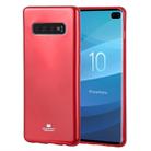 GOOSPERY PEARL JELLY TPU Anti-fall and Scratch Case for Galaxy S10+ (Red) - 1