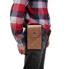 Double Case Multi-functional Universal Mobile Phone Waist Bag For 6.7 Inch or Below Smartphones(Coffee) - 1