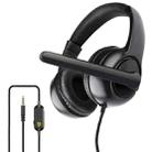 OVLENG OV-P9 360 Degrees Surround Stereo Sound Gaming Headset with Rotating Micphone & Volume Control Cable(Black) - 1