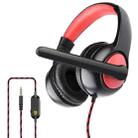OVLENG OV-P9 360 Degrees Surround Stereo Sound Gaming Headset with Rotating Micphone & Volume Control Cable(Red) - 1