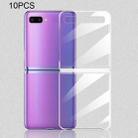 10 PCS for Galaxy Z Flip Shockproof Full Coverage PC Transparent Case (Transparent) - 1
