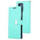 GOOSPERY RICH DIARY For Galaxy S20 Ultra PU + TPU Crazy Horse Texture Horizontal Flip Leather Case, with Card Slots & Wallet & Photo frame(Mint Green) - 1