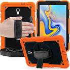 Shockproof Colorful Silica Gel + PC Protective Case for Galaxy Tab A 10.5 T590, with Holder & Shoulder Strap & Hand Strap & Pen Slot(Orange) - 1