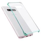 Ultra-thin Transparent Plating PC Protestive Back Case for Galaxy S10+ (Green) - 1