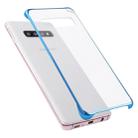 Ultra-thin Transparent Plating PC Protestive Back Case for Galaxy S10+ (Blue) - 1