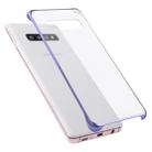 Ultra-thin Transparent Plating PC Protestive Back Case for Galaxy S10+ (Purple) - 1