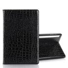 For Galaxy Tab S6 T860 / T865 Crocodile Texture Horizontal Flip Leather Case with Holder & Card Slots & Wallet (Black) - 1