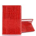 For Galaxy Tab S6 T860 / T865 Crocodile Texture Horizontal Flip Leather Case with Holder & Card Slots & Wallet (Red) - 1