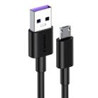 awei CL-77M 5A USB to Micro USB Interface Smart Fast Charge TPE Data Cable, Cable Length: 1m (Black) - 1