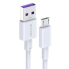 awei CL-77M 5A USB to Micro USB Interface Smart Fast Charge TPE Data Cable, Cable Length: 1m (White) - 1