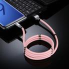 USB to USB-C / Type-C Luminous Magnetic Attraction Data Cable, Length: 1m(Pink) - 2