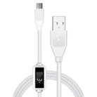 USB to Micro Charging Cable with LED Display Screen - 1