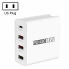 WLX-A6 4 Ports Quick Charging USB Travel Charger Power Adapter, US Plug - 1