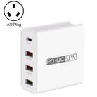 WLX-A6 4 Ports Quick Charging USB Travel Charger Power Adapter, AU Plug - 1