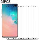 25 PCS 9H 2.5D Premium Curved Screen Crystal Tempered Glass Film for Galaxy S10 Plus - 1