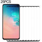 25 PCS 9H 2.5D Premium Curved Screen Crystal Tempered Glass Film for Galaxy S10, Lessen Version - 1