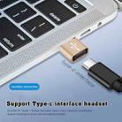 3 PCS USB-C / Type-C Female to USB 2.0 Male Aluminum Alloy Adapter, Support Charging & Transmission(Gold) - 3