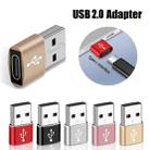 3 PCS USB-C / Type-C Female to USB 2.0 Male Aluminum Alloy Adapter, Support Charging & Transmission(Gold) - 11