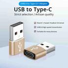 3 PCS USB-C / Type-C Female to USB 2.0 Male Aluminum Alloy Adapter, Support Charging & Transmission(Gold) - 13