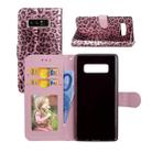 For Galaxy Note 8 Leopard Pattern Horizontal Flip Leather Case with Holder & Card Slots & Wallet & Photo Frame & Lanyard (Rose Gold) - 1