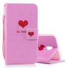 Heart Pattern Horizontal Flip Leather Case for Galaxy J4 (2018), with Holder & Card Slots & Wallet - 1