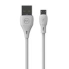 WK WDC-072 1m 2.1A Output Full Speed Series USB to Micro USB Data Sync Charging Cable (White) - 1