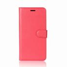 For Galaxy S9 Litchi Texture Horizontal Flip Leather Case with Holder & Wallet & Card Slots(Red) - 2