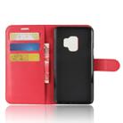 For Galaxy S9 Litchi Texture Horizontal Flip Leather Case with Holder & Wallet & Card Slots(Red) - 4