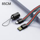 JOYROOM S-0821G1 G1 Series 2.1A Micro USB Creative Lanyard Style Charging Data Cable, Length: 85cm (Black) - 1